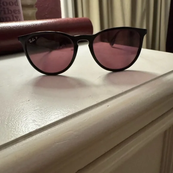 Ray-Ban | Accessories | Rayban Black Sunglasses With Pink  display picture 3